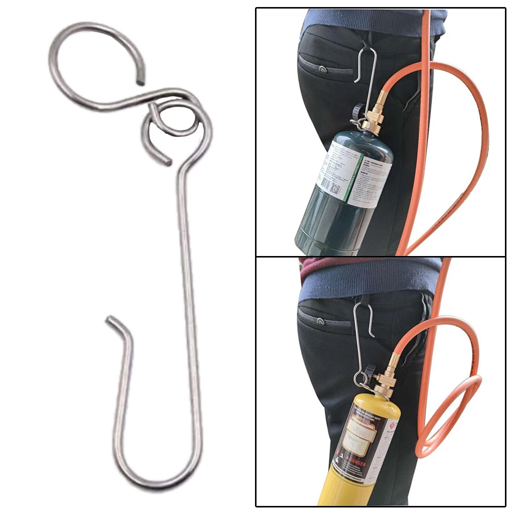 Rvs Lassen Gas Fles Riem Haak Hand Mapp Propaan Fles Clip