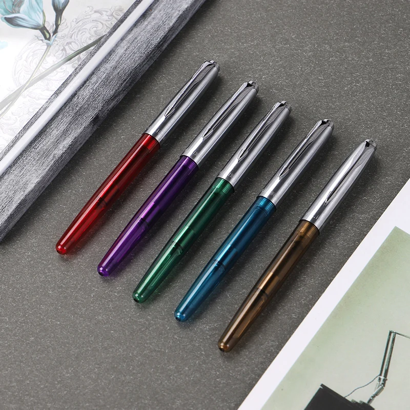 Luxury Quality 017A Retro Business Office Fine Nib Fountain Pen Stationery Student School Ink Pens