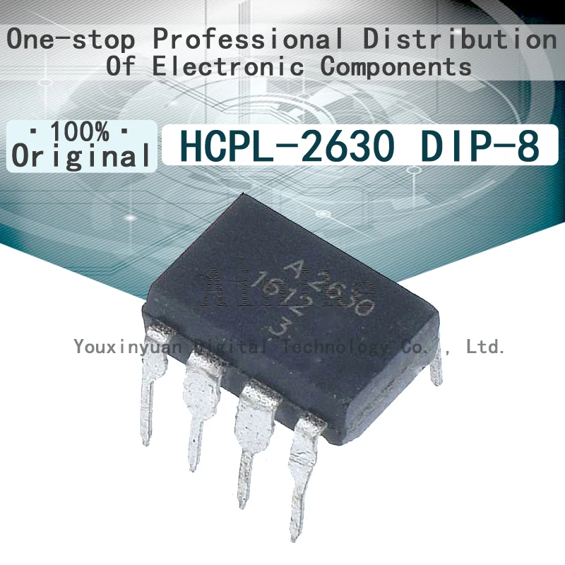 10/Pcs New Original A2630 HCPL-2630 DIP-8 HCPL-A2630 In-line 8-pin optical isolator - logical output