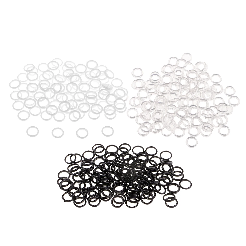 100 Pieces Nylon Bra Strap Adjuster Slider O Ring Lingerie DIY Sewing Crafts 6mm