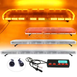 72 Led To 136 Led Car Truck Police Warning Flashing  LED Lightbar Recovery Beacon Wrecker Red Blue Amber Yellow