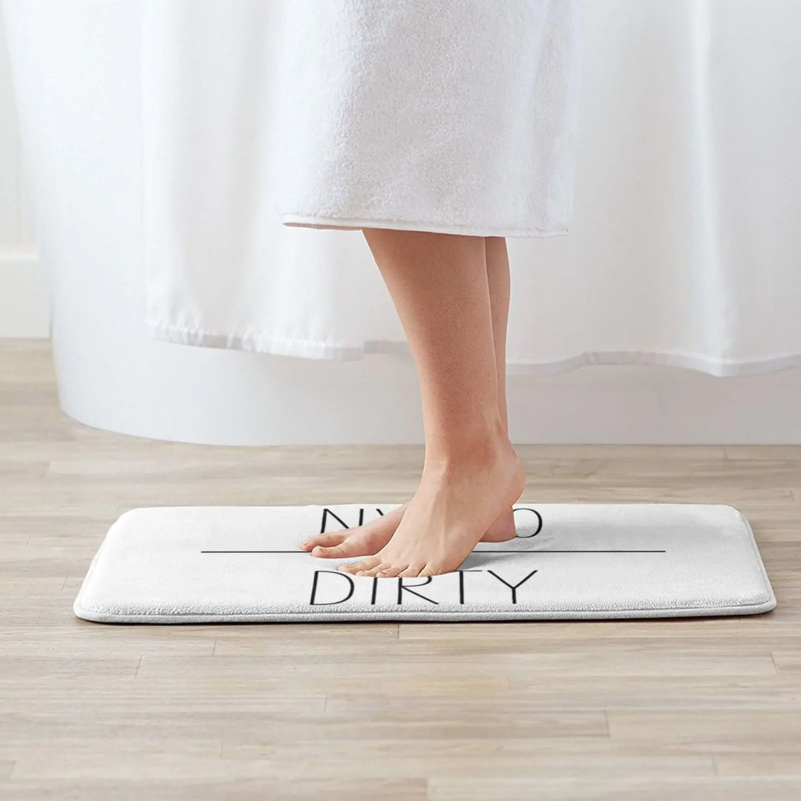 Dirty To Clean Bath Mat Entrance Door Mat Bath Mat Rug Dirty Clean Bathroom Rug Funny Chic Spa Anti-Slip Bedroom Kitchen Foot