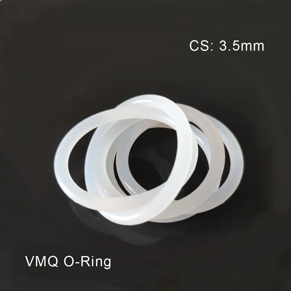 10pcs Silicone Rubber O-Ring Gasket CS 3.5mm OD 12/14/16~27mm Waterproof And Anti-Aging For Sealing Washer