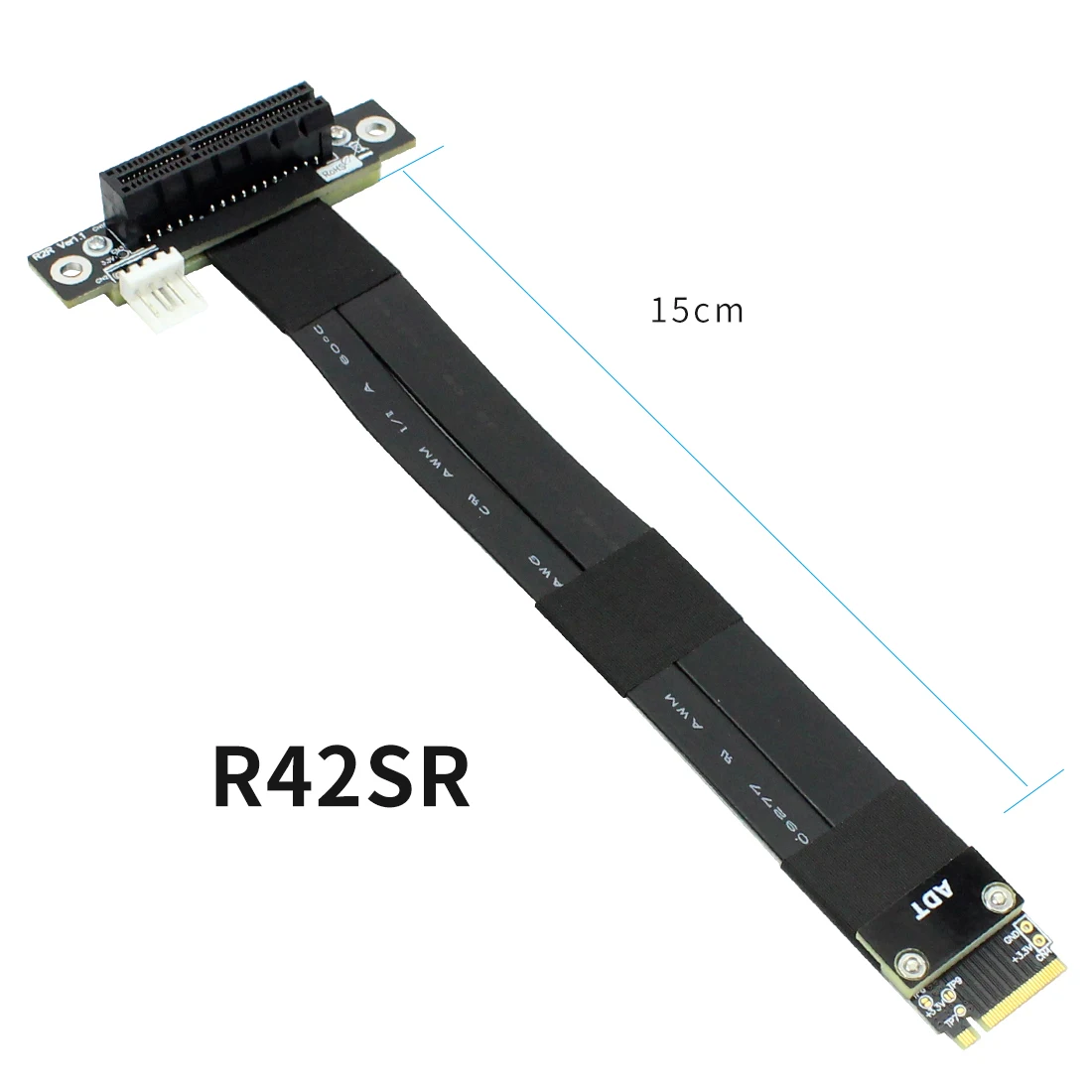 Riser PCIe x4 3.0 PCI-E 4x Per M.2 per NGFF per NVMe Tasto M 2280 Carta Della Colonna Montante Gen3.0 Cavo di Prolunga m2 PCI-Express cavo di