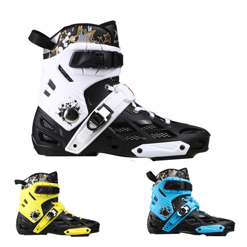 Xuanwu erwachsene roller skates rollschuhe rollschuhe männer und frauen gerade row geschwindigkeit skating blume flache schuhe racing schuhe