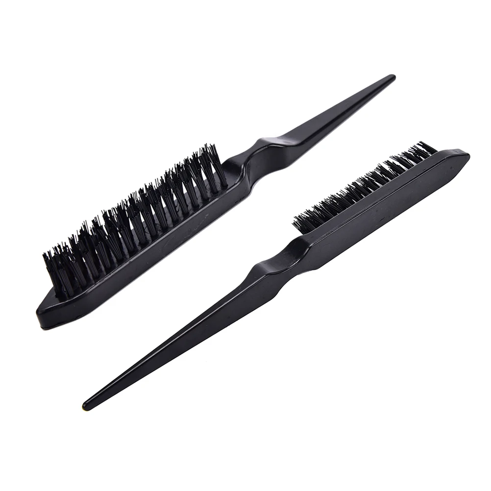 Combing Brush Slim Line Styling Comb Black Color 23CM Handle Combs For Hairstylist Pro Salon Hairdressing Teasing Back Hair