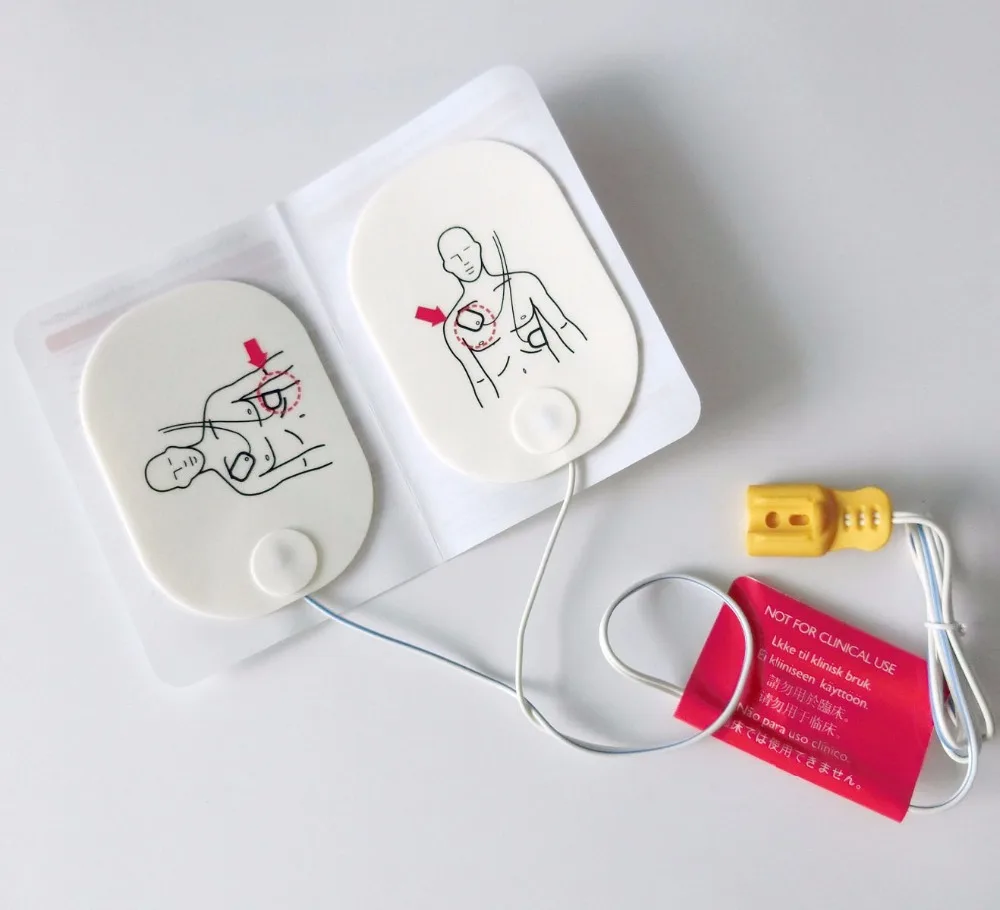 New 10 Pairs/Pack AED Training Machine Adult Electrode Pads Use For Simulated First Aid Rescue HeartStart Trainer