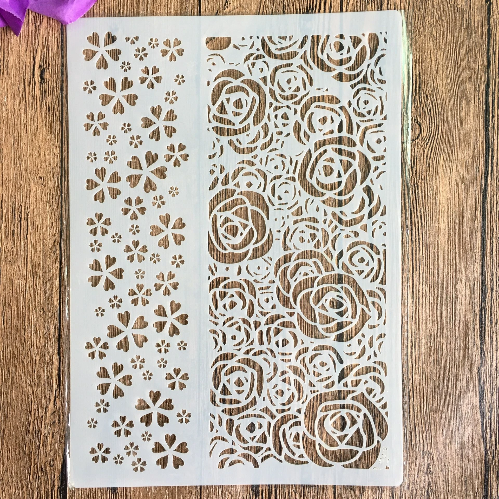 A4 29 *21cm rose DIY Stencils Wall Painting Scrapbook Coloring Embossing Album Decorative Paper Card Template,wall cake