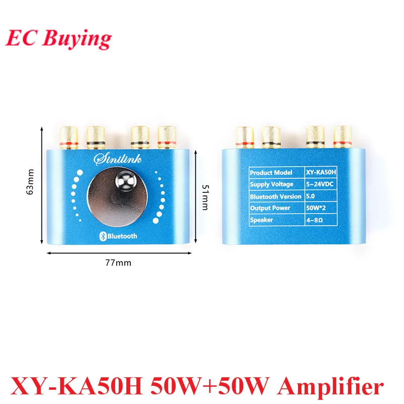 XY-KA50H 50 واط + 50 واط مكبر للصوت مجلس بلوتوث متوافق 5.0 وحدة TPA3116D2 HIFI 2.0 مكبر صوت ستيريو الصوت الرقمي الطاقة APP AUX #2