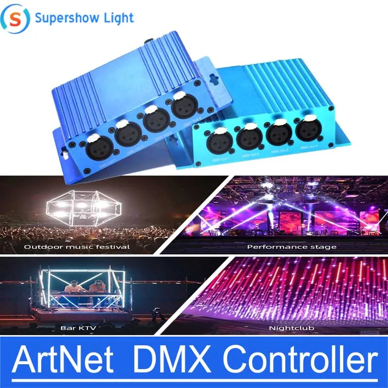 4 Universe ArtNet DMX LED Controller