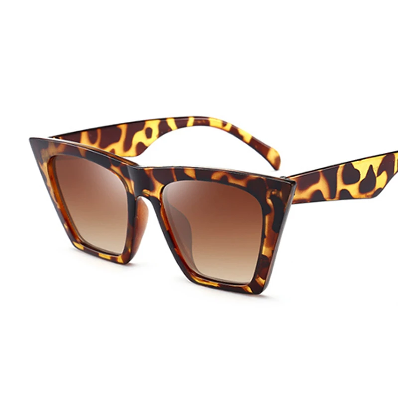Fashion Sunglasses Woman Square Cat Eye Design Luxury Sunglasses Female Cool Vintage Black Oculos De Sol Feminino