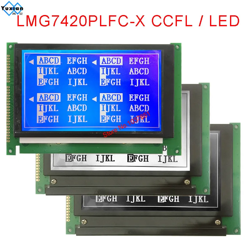 LMG7420PLFC-X 240*128 Moduł Wyświetlacza LCD LED CCFL SP14N02L6ALCZ Kompatybilny z LMG7410PLFC LMG7400PLFC Nowy