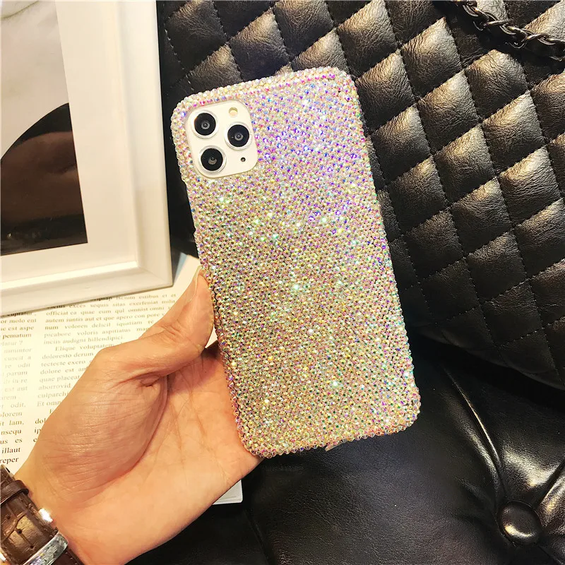 DIY Fashion Full Bling Diamond Crystal Clear Case For Samsung Galaxy S23 S21FE S20 FE M51 A14 A34 A54 5G Note 10 Lite Cover