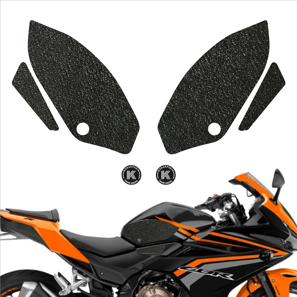 

Motorcycle protection pad tank grip fuel tank pad sticker gasoline knee traction side decal for HONDA 16-18 CB500F 16-18 CBR500R