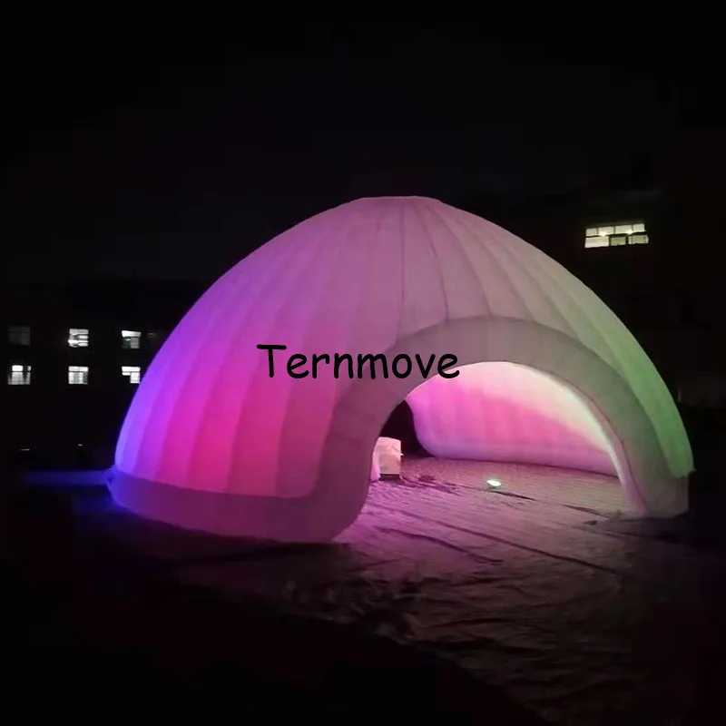 Fantastische indoor oxford aufblasbare kuppel zelt mit led licht, wandelbare beleuchtung dome form büro ausrüstung zelt für verkauf