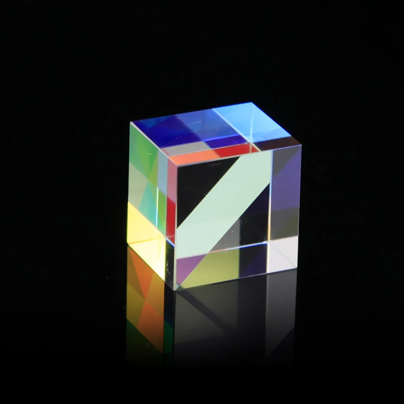 Color Prism Big Size 34mm X-Cube Optical Glass Prisma Rgb