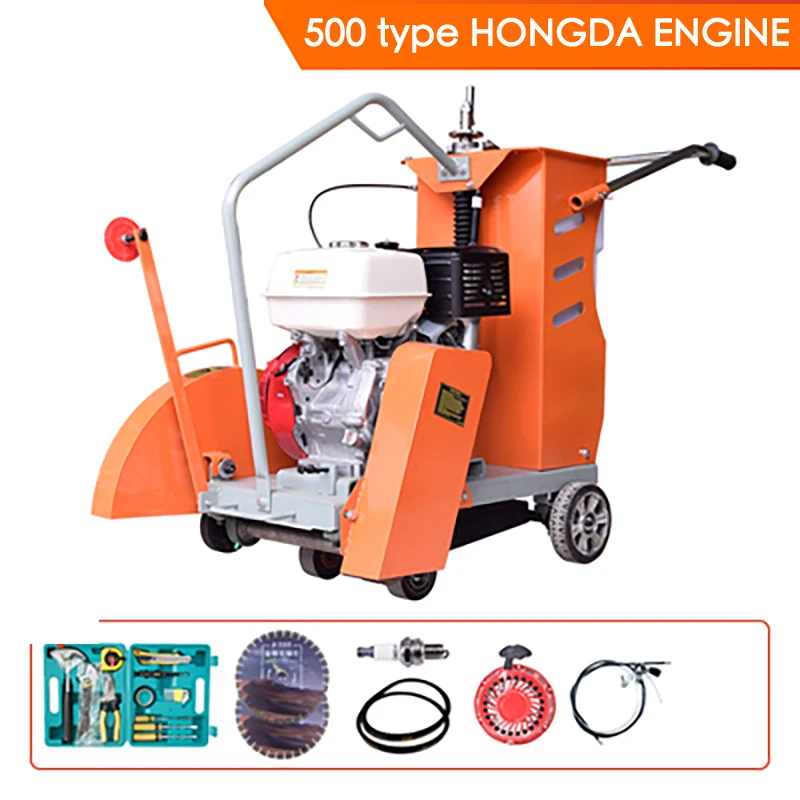 

HONGDA engine 500 type Gasoline road cutter electric concrete asphalt road surface engraving machine slotting machine