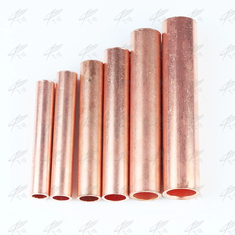 GT-10 16 25 35 50 70mm2 was Wire Electrical Copper Connecting Terminal Cable originally pure Copper Cable Connecting pipe