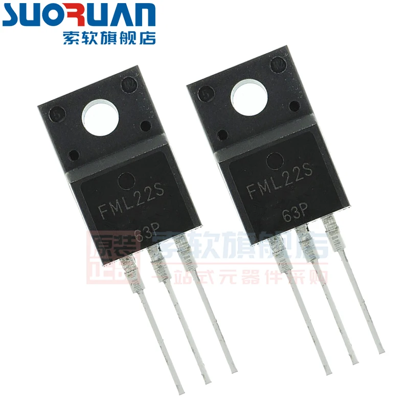 Frete grátis 10 peças-200v 10a to220f fm-22s