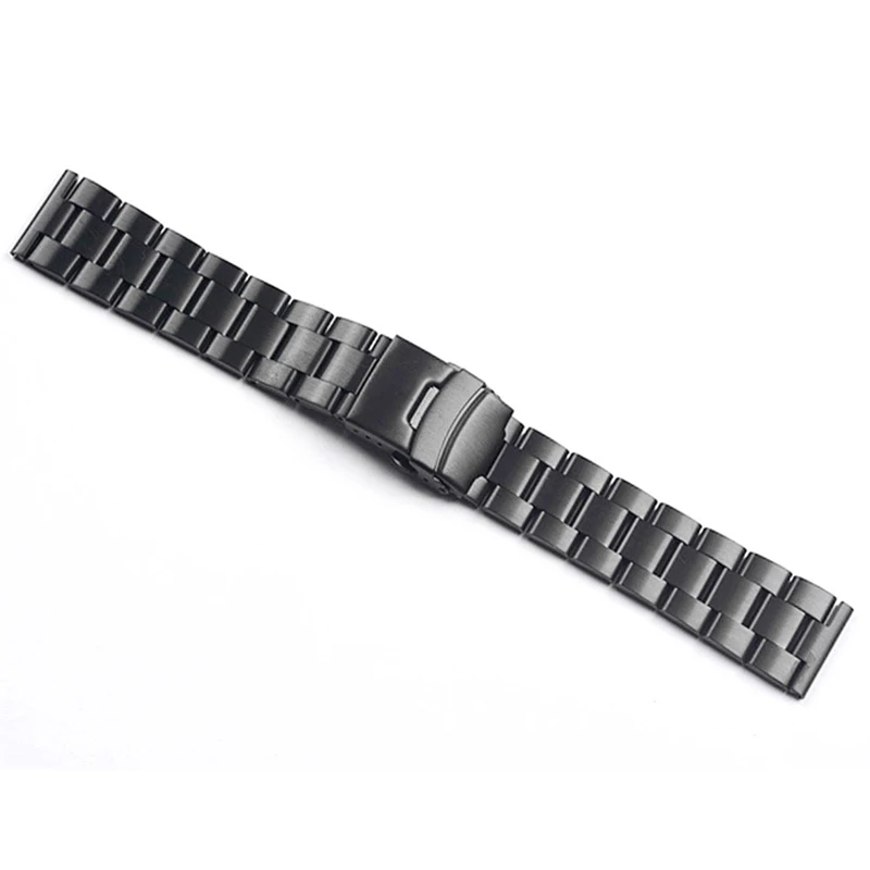 20mm 22mm Stainless Steel Strap For diver Smart Watch Bnad Accessories Replacement Fold Buckle Clasp Wrist Belt Bracelet