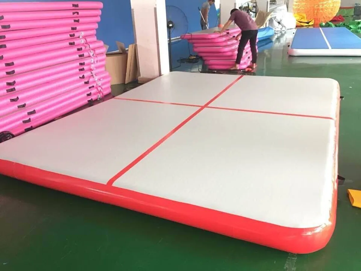 Opblaasbare Gymnastiek AirTrack Tumbling Air Track Floor 1/2/3m Trampoline Elektrische Luchtpomp voor Thuisgebruik/Training/Cheerleading