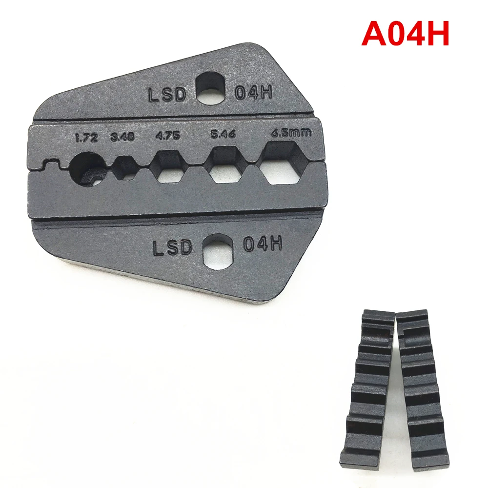 Crimp tool die A04H for crimping coaxial cable and RG58 RG59 connectors 6.5/5.46/4.75/3.48/1.72mm