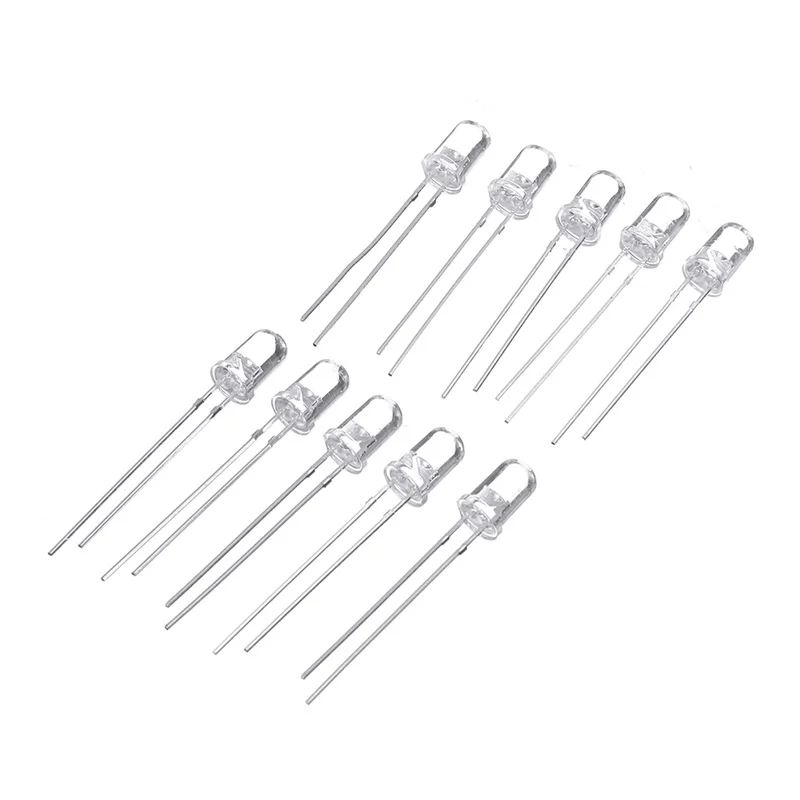100 5mm RGB Led 다이오드 빛 램프 3 색 라운드 공통 양극 LED F5 발광 다이오드