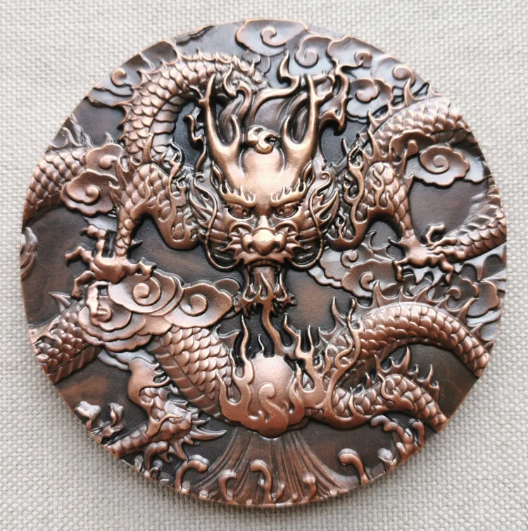 Medallion of Bronze Dragon Imitated from Ancient Bronze