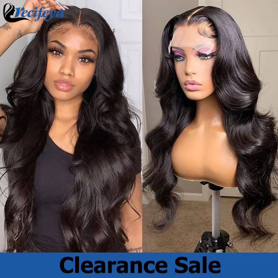 30 Inch Body Wave Lace Front Wig 13x4 Lace Frontal Human Hair Wigs for Black Women Peruvian Pre-plucked HD Body Wave Lace Wigs