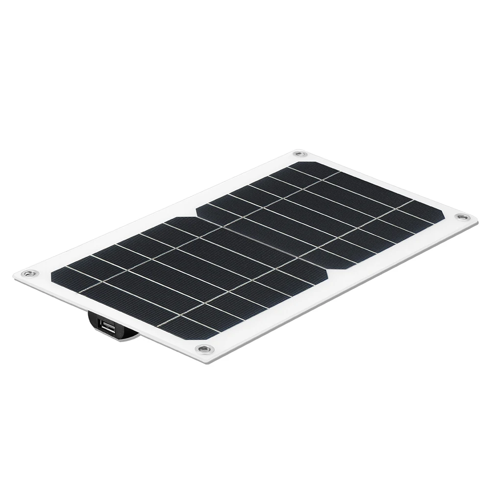 Portable Solar Charger 5W Flexible Solar Panel 5V 1A USB Output Port for Mobile Phone Charging Outdoor Cycling Climbing Hiking