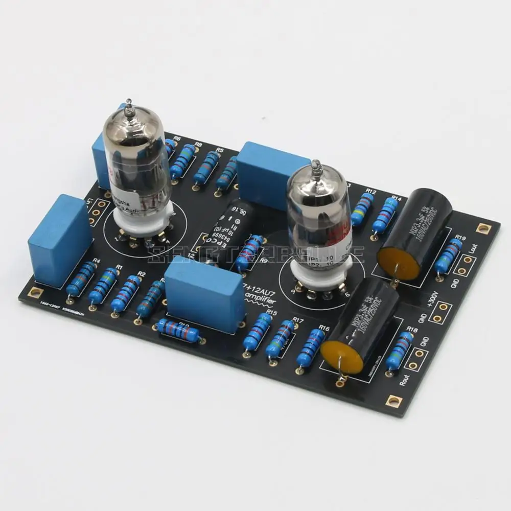 

Assemble 12AX7+12AU7 Classic Tube Preamplifier Board Stereo HiFi Dual Channel Pre-Amp