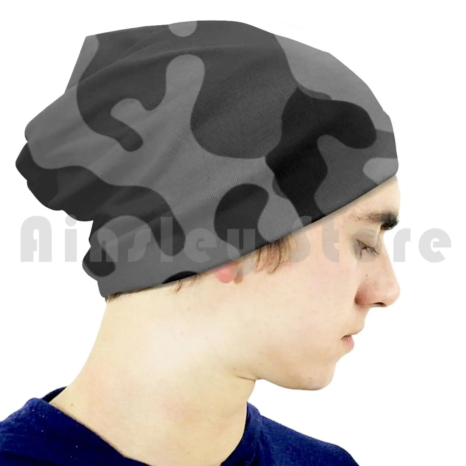 Gray Camouflage Hat 1603 Hat A Cute Gray Camouflage image 5