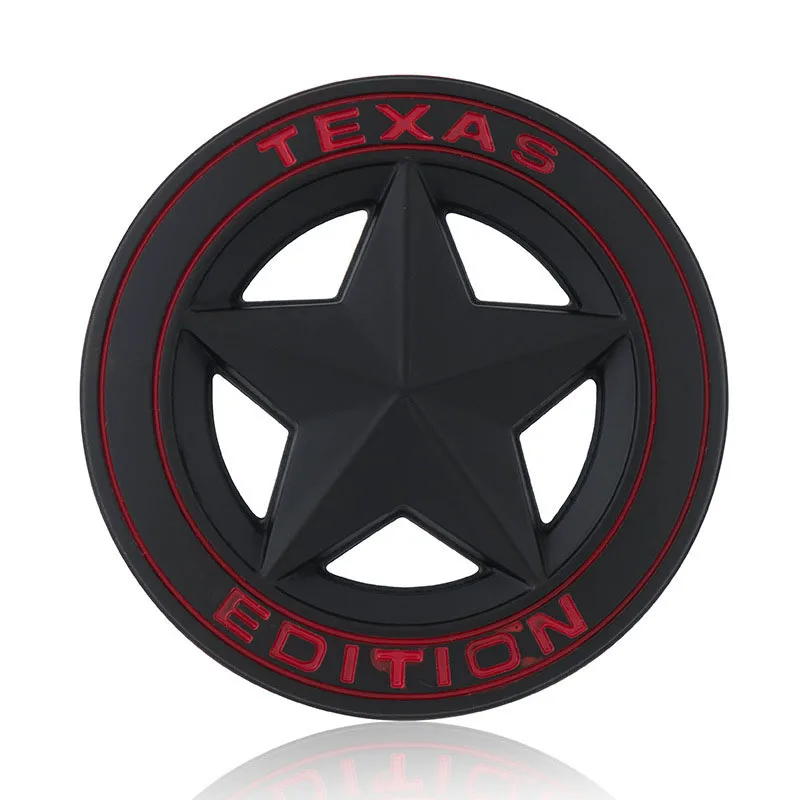 Car Metal Side Emblem Sticker Texas Edtion for Jeep Wrangler Sahara XJ TJ JK CJ TJ YK JL Rubicon Grand Commander Cherokee