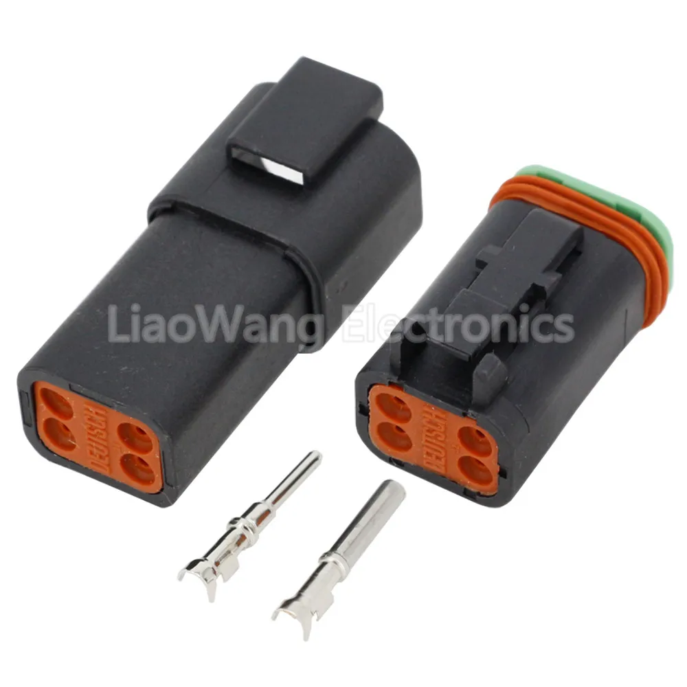 1 Set Schwarzer Deutsch DT Steckverbinder DT06-2S/DT04-2P 3P 4P 6P 8P Wasserdichter Elektrischer Stecker für Automotoren mit Pins 22-16AWG – Detail 17
