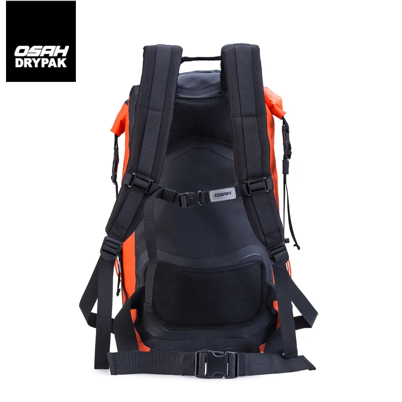 OSAH Waterproof Outdoor 30L Backpack Dry Bag Water Resistant Heavy Duty Roll-Top Closure Cushioned Padded Back Panel Diving