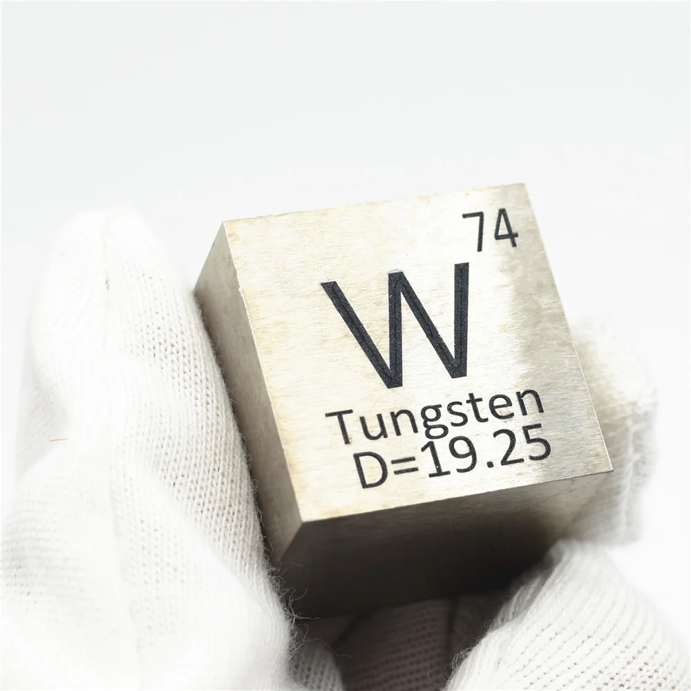 

1 Inch Tungsten Cube Wolfram Metal Density Cubes W 99.95% Pure for Element Collection DIY Hobbies Crafts Display 25.4 mm