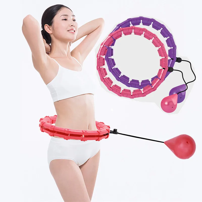 

24 Section Fitness Hoop Adjustable Sport Hoops Abdominal Thin Waist Exercise Detachable Hoop Massage Hoops Training Weight hoop