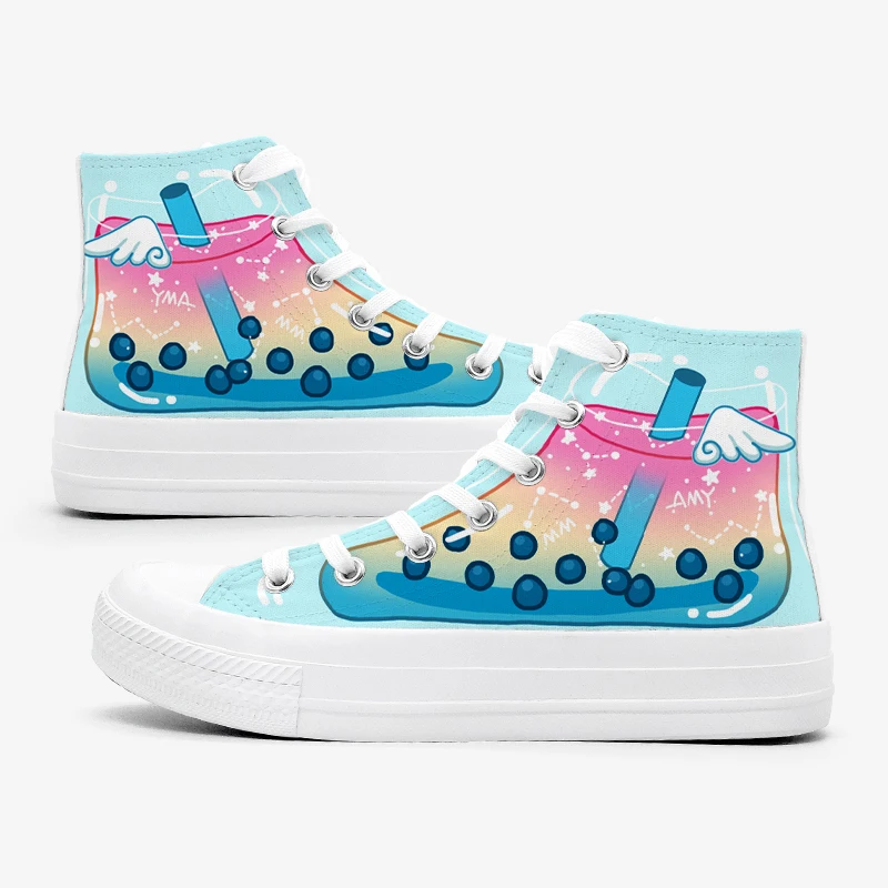 Amy and Michael Original Design Fashion Women Sneakers Colorful Hand Painted Canvas Shoes Students Chic Casual Vulcanized Shoes