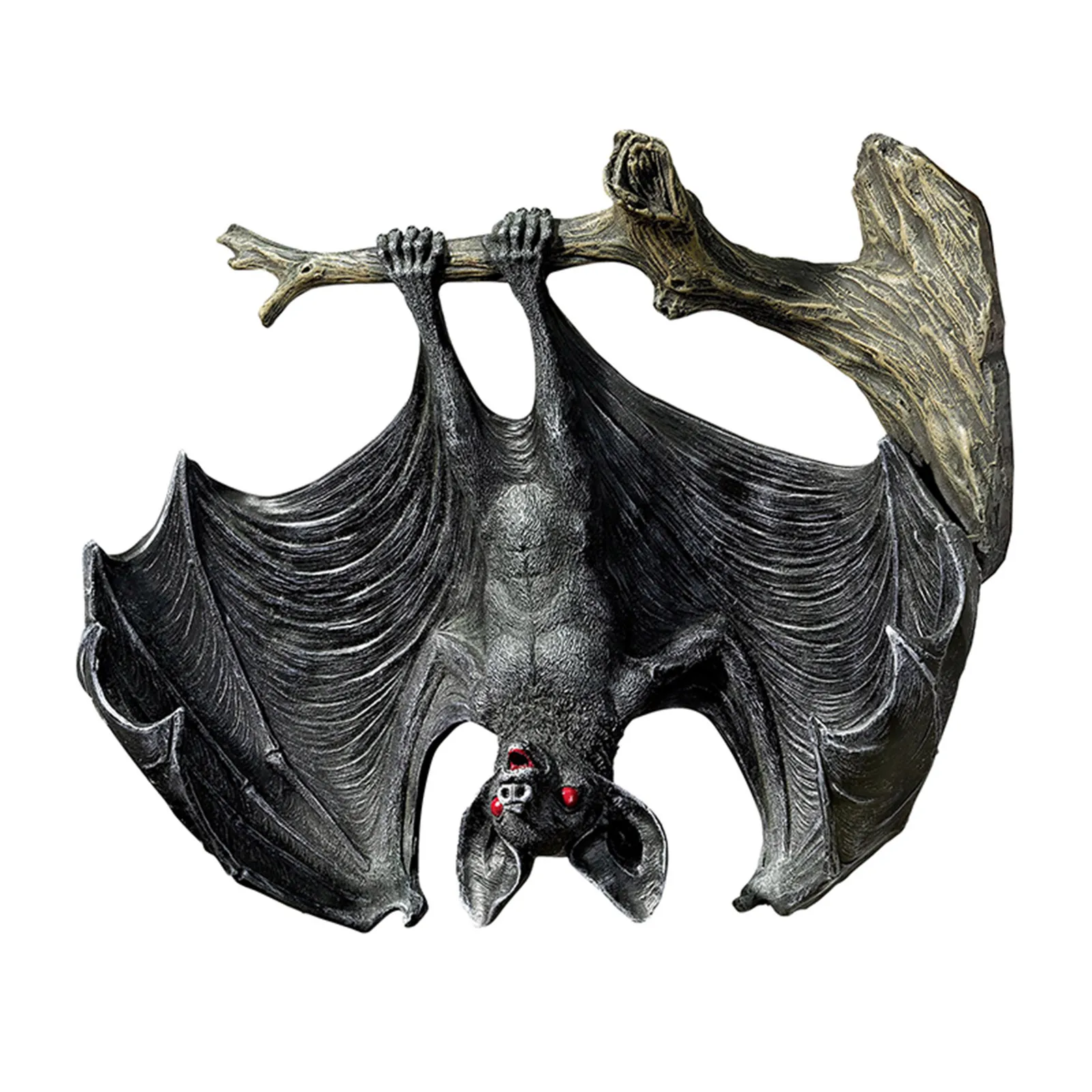 Decorative Pendant, Outdoor Cartoon Bat Shaped Hanging Ornament Resin Artware for Garden Park