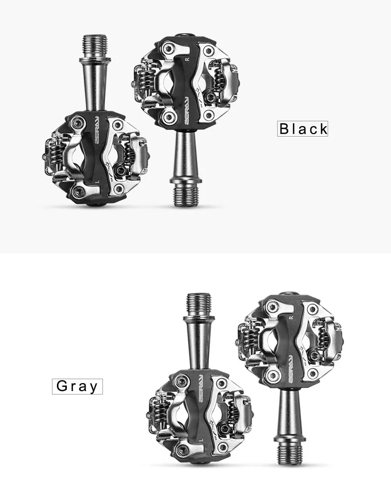 ZERAY Bicycle Pedals ZP-108S Cycling Self-Locking Pedals Clipless Pedals Aluminum Alloy SPD Bike Cleat Pedals Accessories