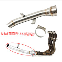 For Suzuki GSX-S1000 S1000F GSXS1000 GSXS1000F 2015 2016 2017 2018 2019 Stainless Steel Motorcycle Exhaust System Link Pipe