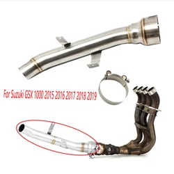 For Suzuki GSX-S1000 S1000F GSXS1000 GSXS1000F 2015 2016 2017 2018 2019 Stainless Steel Motorcycle Exhaust System Link Pipe