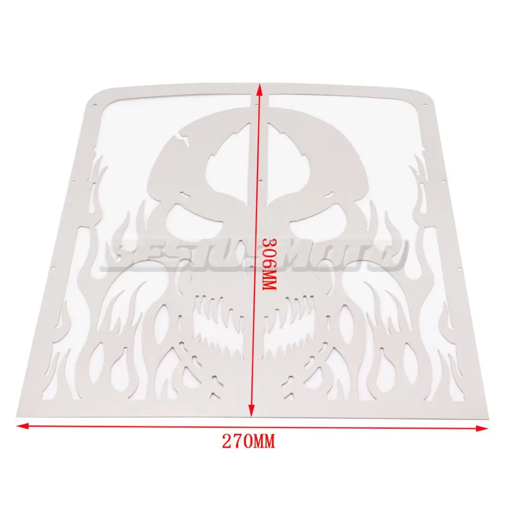 Motorcycle Skull Flame Girls Radiator Grill Cover Guard Protector For Yamaha Banshee Grille YFZ 350 1987-2012