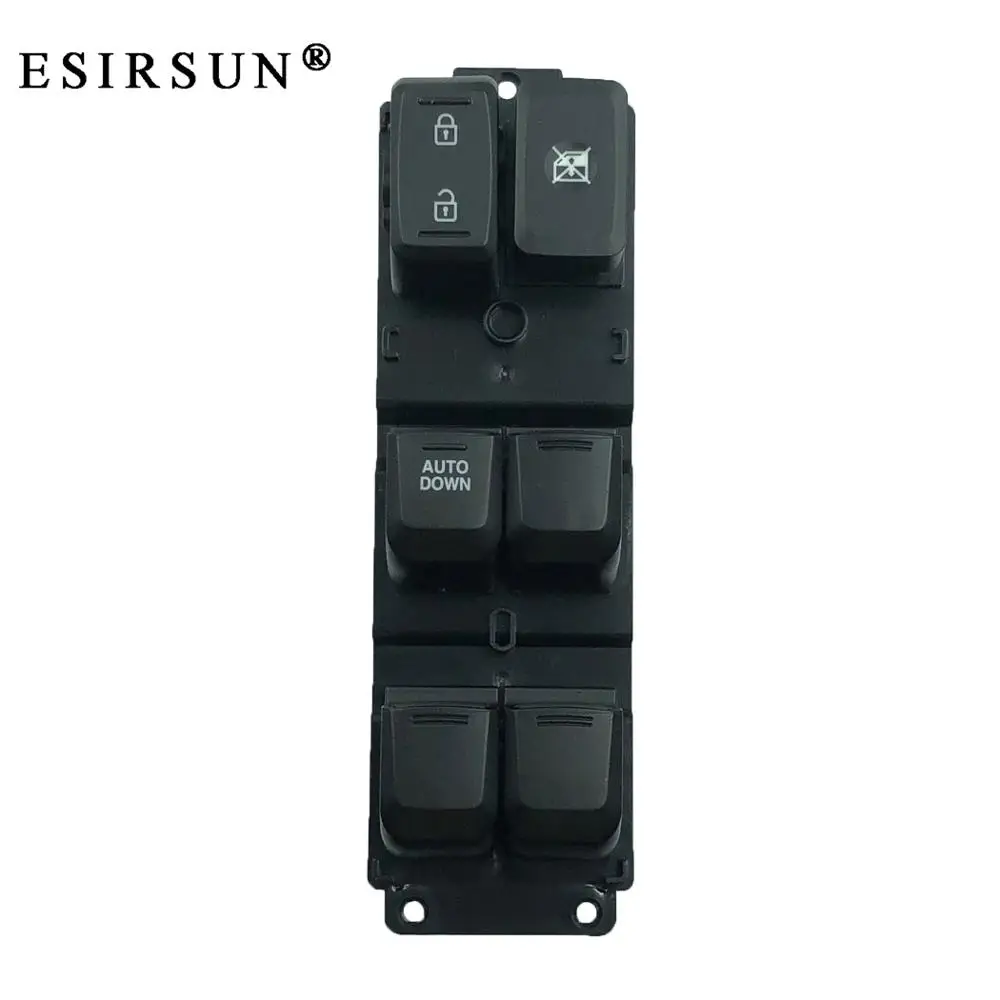 ESIRSUN Electric Power Left Front Window Glass Master Switch Fit For Kia  K2 2011 2012 2013 2014 2015 2016 , 93570-4X000