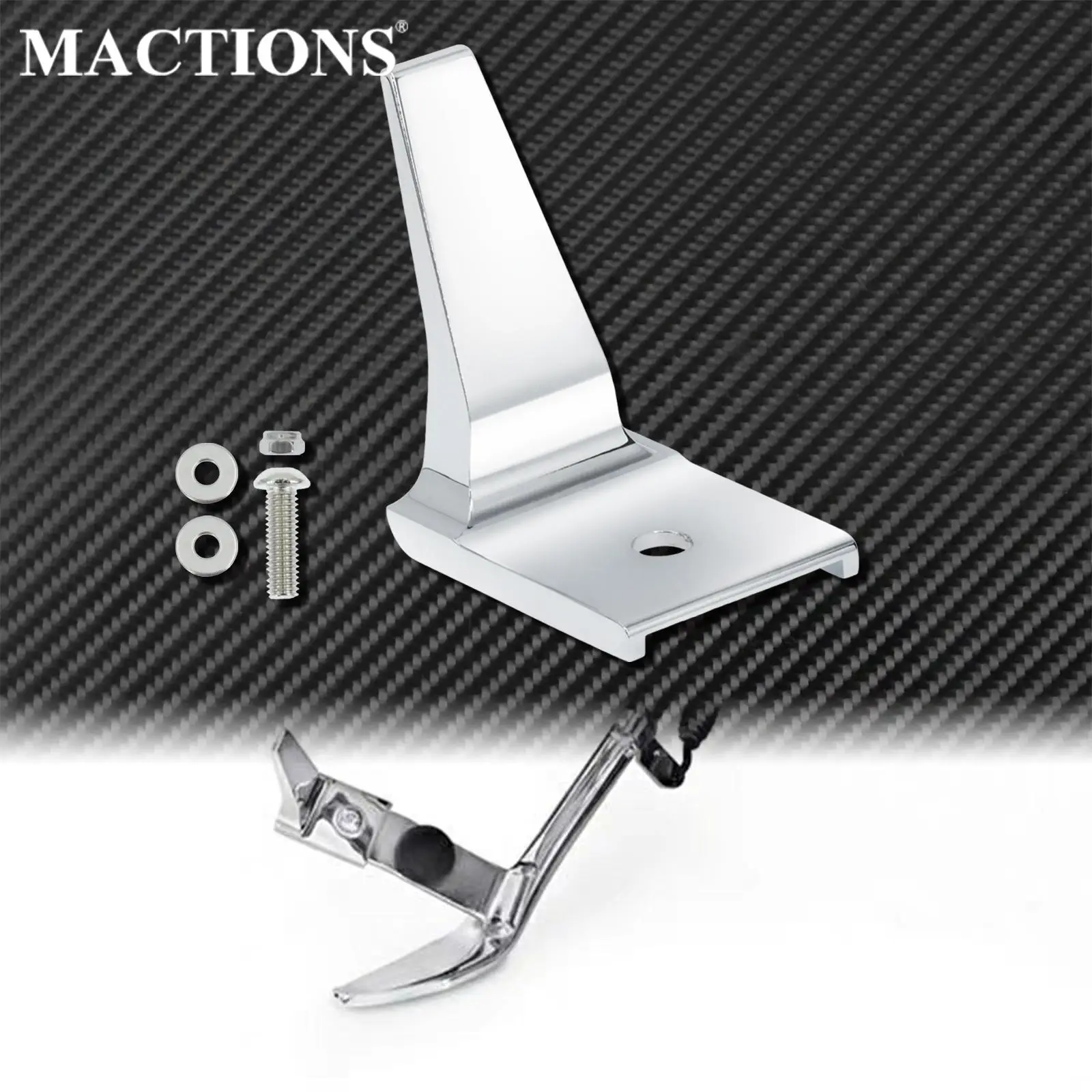 

Motorcycle Stand Kickstand Extension Chrome Aluminum For Harley Softail Fat Boy Lo S FLSTFBS Deluxe Cross Bones Springer FLSTSB