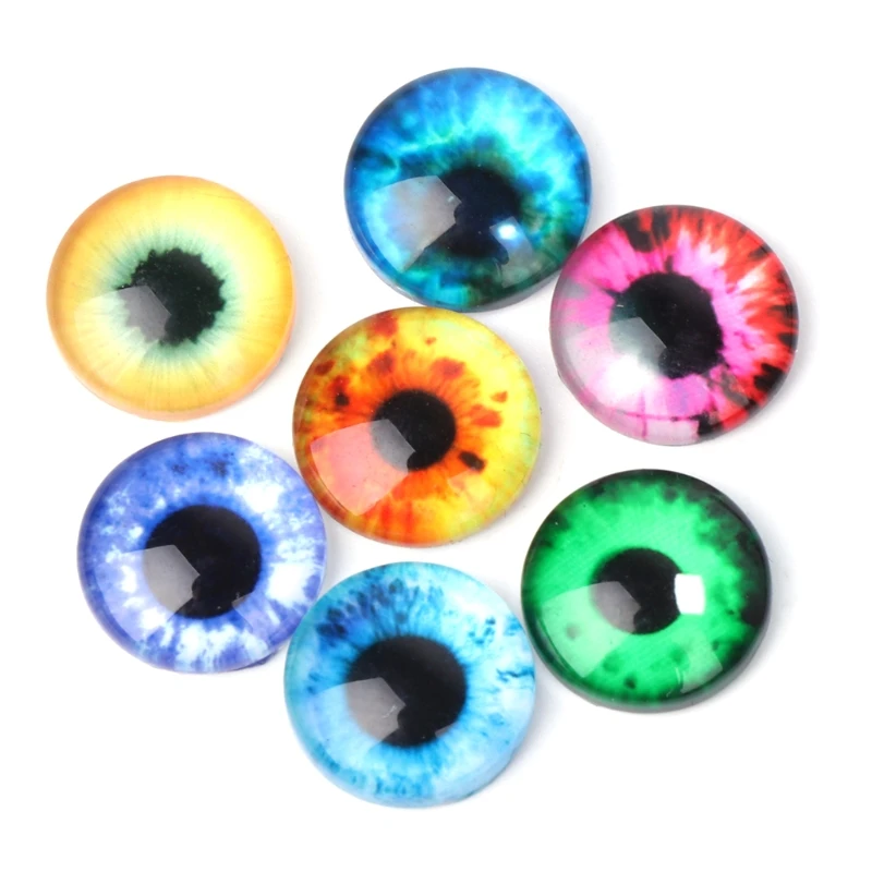 20 PCS Glass Dolls Eye DIY Handcraft Animal Eyes Jewelry Accessories 10/16/20 mm