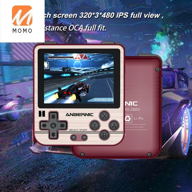 RG280V Retro Mini Handheld Game Console Open Sourse System PS1 Pocket Player 3000/5000 Games 2.8Inch IPS Screen