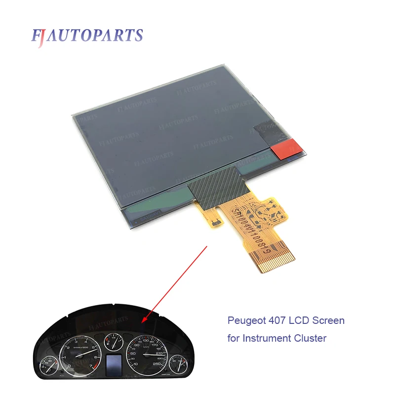 Dla Peugeot 407 407SW HDI para zestaw wskaźników wymiana wyświetlacza ekranu LCD wyświetlacz deski rozdzielczej naprawa pikseli