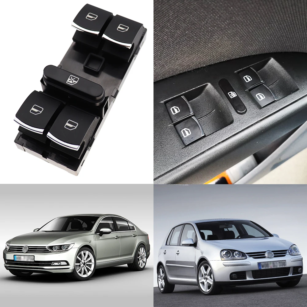 5ND959857 Power Window Master Switch Control Button For VW Jetta Tiguan Golf GTI MK5 MK6 Passat B6 CC Seat Leon MK2 5ND 959 857