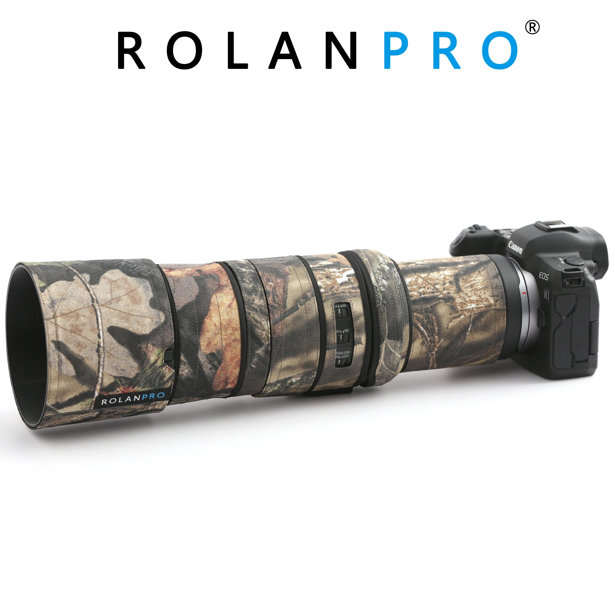 ROLANPRO wodoodporna kamera futerał maskująca etui do aparatów Canon przeciwdeszczowa RF 600mm F11 to STM etui na broń rękaw ochronny RF600 F/11